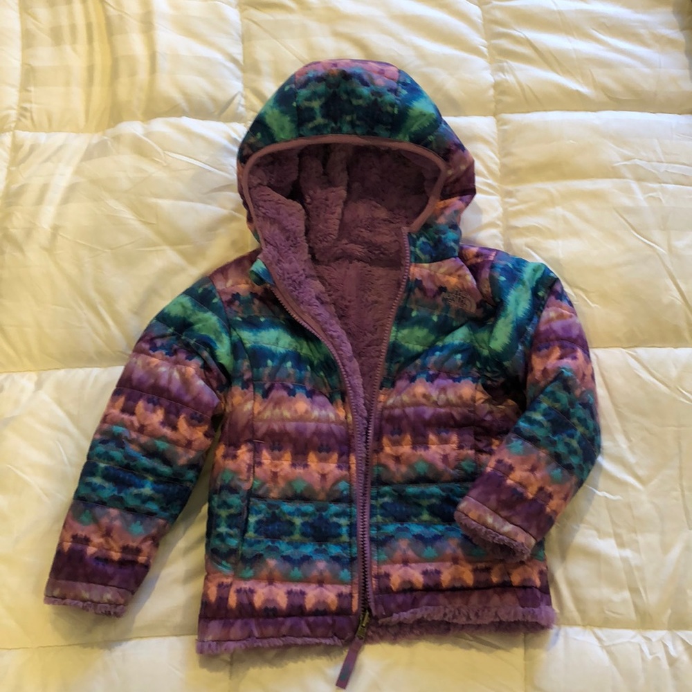 North face reversible coat